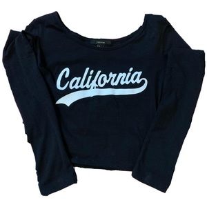 Black Cropped Longsleeve